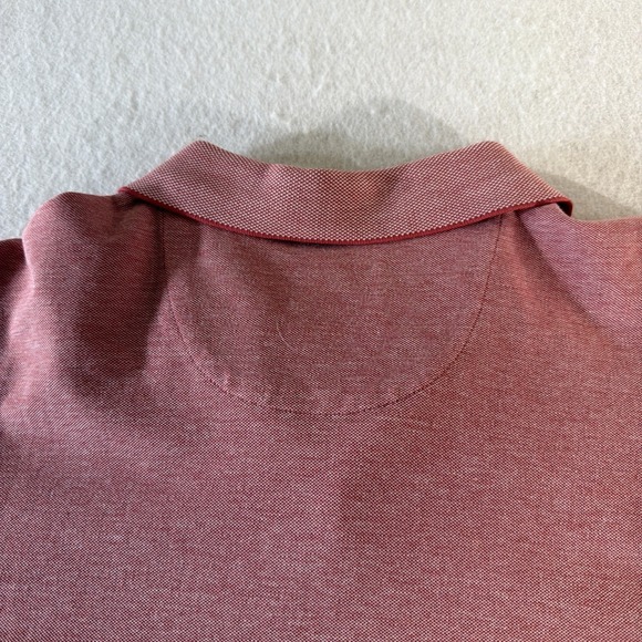 J.S.A. Bank 1905 Polo Shirt XXL Red Tailored Fit 100% Cotton Short Sleeve - Picture 7 of 7